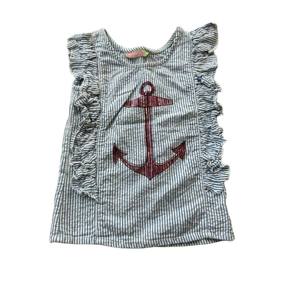 Sophie and Sam Kids 2T Blue and White Striped Top